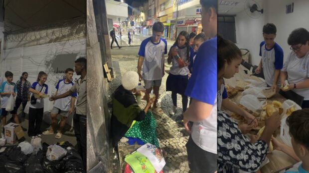 Com a chegada do frio, projeto Ronda Noturna do Colégio Stella Matutina reforça acolhimento a pessoas em situação de rua e...